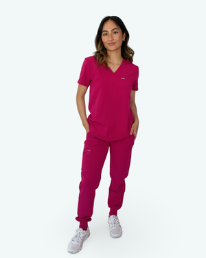 
                  
                    Essential V-Neck Single Pocket Scrub Top
                  
                