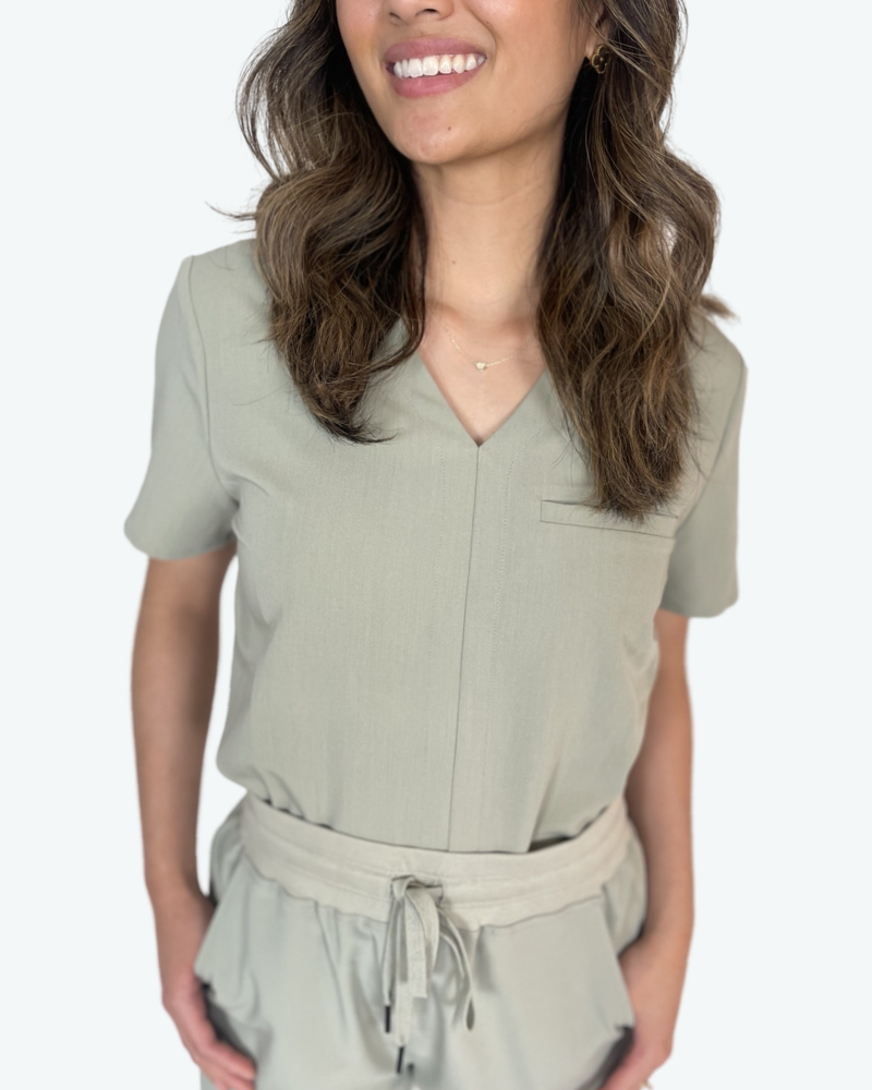 
                  
                    Essential V-Neck Single Pocket Scrub Top
                  
                