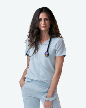 
                  
                    Essential V-Neck Single Pocket Scrub Top
                  
                