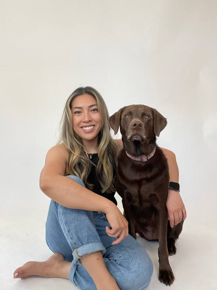 Coco with a dog